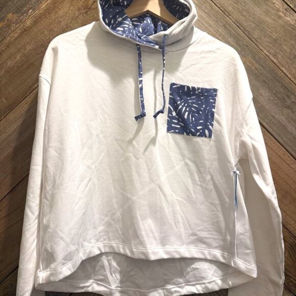 NWT Women's Southern Tide Ruthie Palm Printed Hoodie - Picture 1 of 3